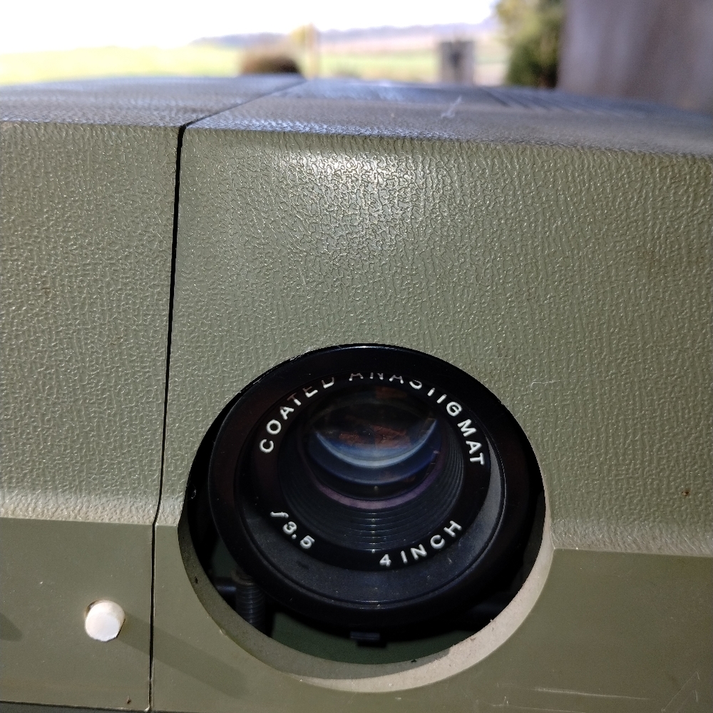 Vintage Sears Slide Projector and Screen